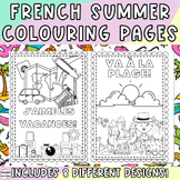 FRENCH Summer Coloring Pages- L'été