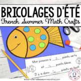 FRENCH Math Crafts - Bricolages de mathématiques - Summer 