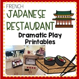 FRENCH Sushi Restaurant Dramatic Play Printables