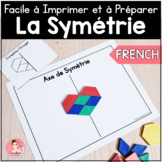 FRENCH Symmetry Math Centers | Easy Print and Prep