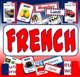 FRENCH TEACHING RESOURCES display posters flashcards colou