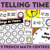 FRENCH Telling Time Centres for Guided Math