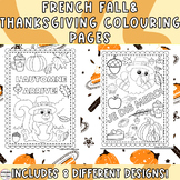 FRENCH Thanksgiving Colouring Pages- L'action de grâce