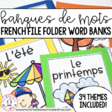 FRENCH Primary Writing - Thematic Word Banks (Banques de m