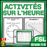 FRENCH Time Activities | L'heure