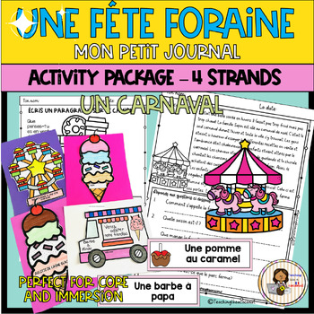 Preview of FRENCH Un Carnaval | Fête foraine | FunFair  Mini reader and activity package