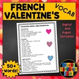 FRENCH VALENTINES DAY VOCABULARY ❤️ Jour de la Saint-Valen