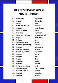 essay verb french