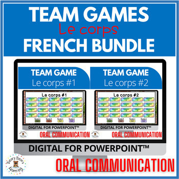 Preview of FRENCH VOCABULARY HUMAN BODY BUNDLE | Digital Game| Le corps humain