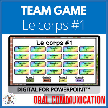 Preview of FRENCH VOCABULARY HUMAN BODY | Digital Game | Le corps humain 1 Vocabulaire 