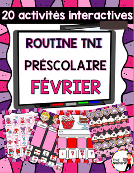 Preview of French Valentine's day SmartBoard activities TNI - FÉVRIER