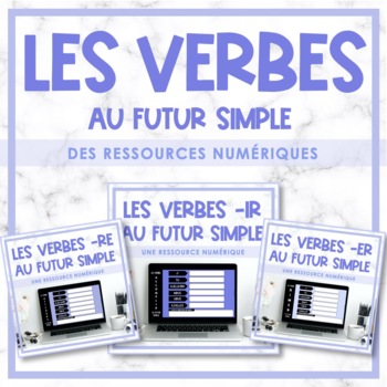 Preview of FRENCH Verb Games (-ER, -IR, -RE au futur simple) - Distance Learning