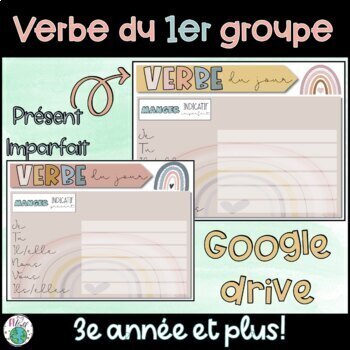 Preview of FRENCH Verbs - Les verbes du 1er groupe -ER au présent et à l'imparfait