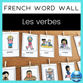 Preview of FRENCH Verbs Word Wall Cards (Mur de mots - verbes)