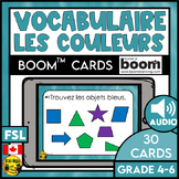 FRENCH Vocabulary Practice Colours | Boom Cards with Audio
