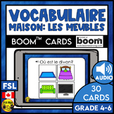 FRENCH Vocabulary Practice Furniture | Boom Cards with Audio