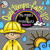 FRENCH WEATHER INTERACTIVE NOTEBOOK PAGES & PRINTABLES