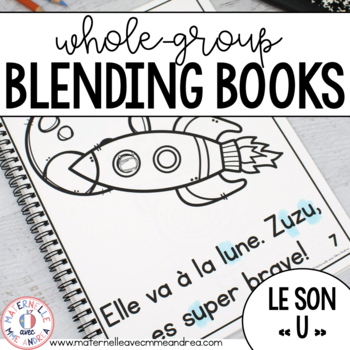 Preview of FRENCH Digital and Printable Decodable Reader - Uu Vowel (Science of Reading)