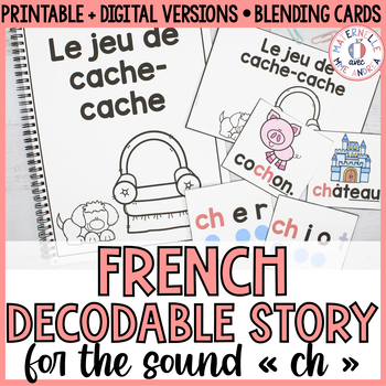 Preview of Le Son CH FRENCH Whole-Group SON COMPOSÉ Blending Book - Digital & Printable