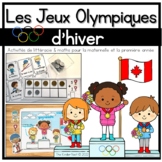 FRENCH Winter Olympics Math and LIteracy Activities