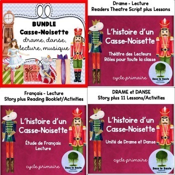 Preview of FRENCH Winter Reading Theatre Drama Danse Music BUNDLE Casse-Noisette