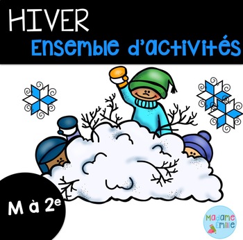 Preview of FRENCH {Winter}Math and literacy Pack/ Hiver {littératie et numératie}