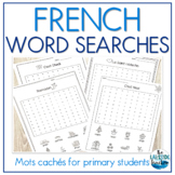 FRENCH Word Searches for Primary Students | Mots mêlés | M