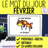 FRENCH Word of the Day - Mot du jour - février (French Feb