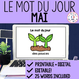 FRENCH Word of the Day - Mot du jour - mai (French Spring 