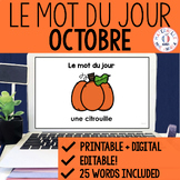 FRENCH Word of the Day - Mot du jour - octobre (French Hal