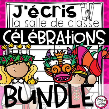 Preview of FRENCH Write the Room BUNDLE • Célébrations