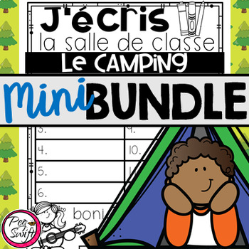 Preview of FRENCH Write the Room MINI BUNDLE • Le camping