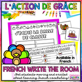 FRENCH Write the Room | Thanksgiving | L'action de grâce