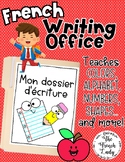 FRENCH Writing Folder- Writing Office Folder Kindergarten/