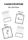 FRENCH - animal themed writing practice (K-3)