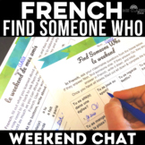 FRENCH class Weekend Chat past tense speaking Weekend Talk
