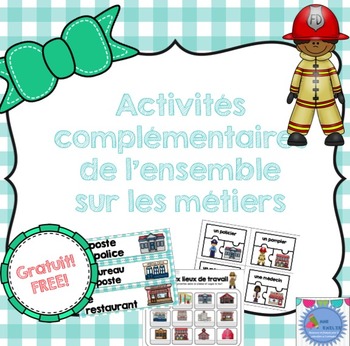 Preview of FRENCH community helper {Freebie}/ Ensemble complémentaire Les métiers