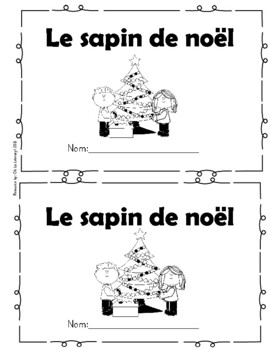 FRENCH differentiated emergent reader Christmas sur le sapin de noel ...