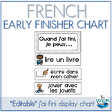 FRENCH j'ai fini display chart | French I am done chart