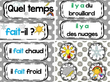 French Weather Flashcards Worksheets Teaching Resources Tpt