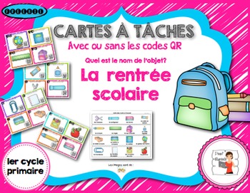 Preview of FRENCH/Cartes à tâches (task card)/Retour en classe
