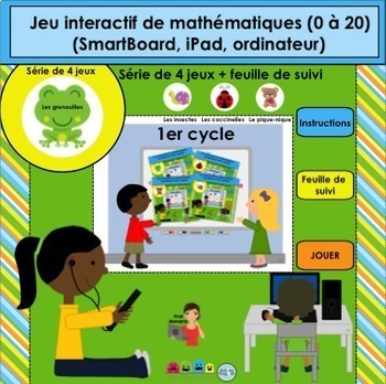 Preview of Activité TNI - Jeux interactifs de mathématiques/BUNDLE (1er cycle)