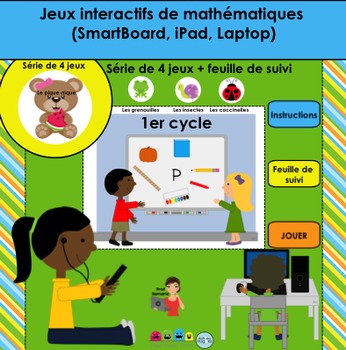 Preview of Activité TNI - Jeux interactifs de mathématiques/Le pique-nique (1er cycle)