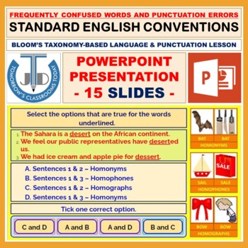 Preview of FREQUENTLY CONFUSED WORDS AND PUNCTUATION ERRORS: POWERPOINT PRESENTATION