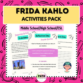 Preview of FRIDA KAHLO | Biography + Reading, Writing & Research Activities | Middle School
