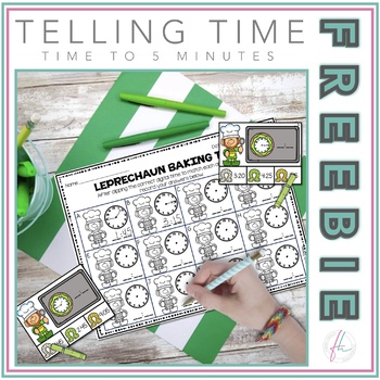 Preview of FRIDAY FREEBIE--Leprechaun Baking Time to 5 Minutes