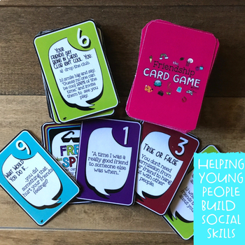 friendship a school counseling social skills card game