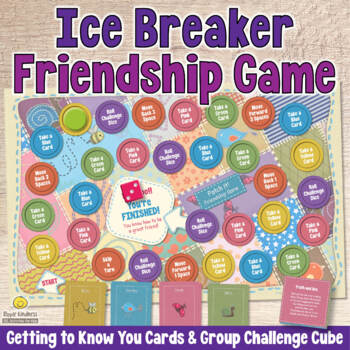 FRIENDSHIP BOARD GAME Ice Breaker Questions – Cooperative Team Building ...