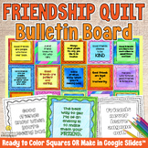 Healthy FRIENDSHIPS QUILT Bulletin Board: Growth Mindset L