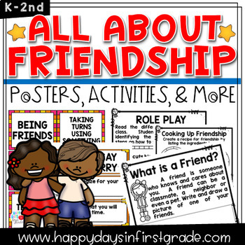 Preview of FRIENDSHIP Unit Activities- Kindergarten/1st/2nd Grade